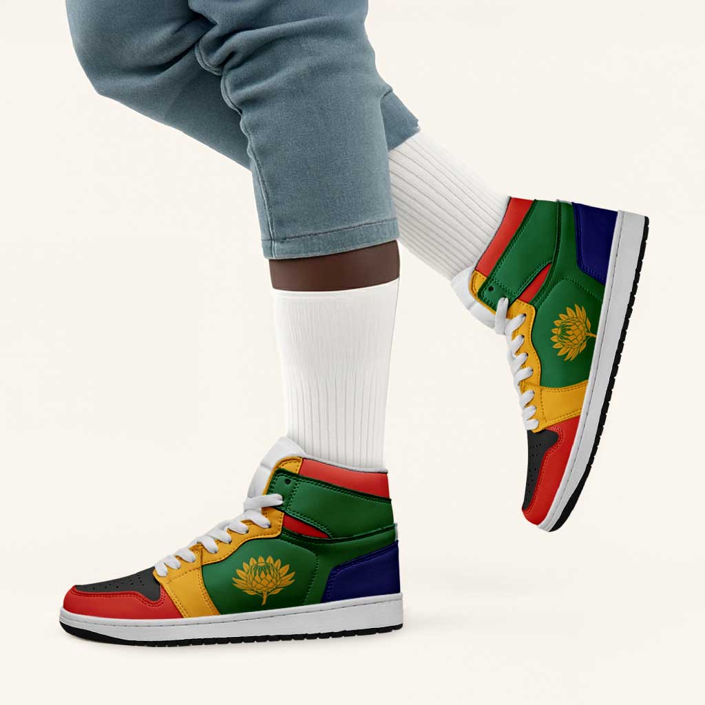 South Africa High Sneakers AJ1 Classic National Flag Style - African Pride