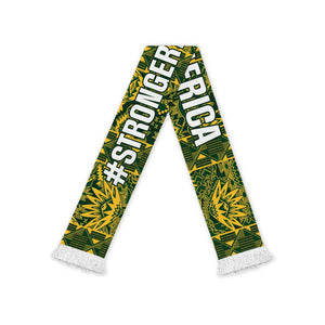 South Africa Indebe Yomhlaba Soccer Scarf Ndebele Art Gold Edition