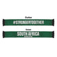 South Africa Indebe Yomhlaba Soccer Scarf Ndebele Art Green Edition
