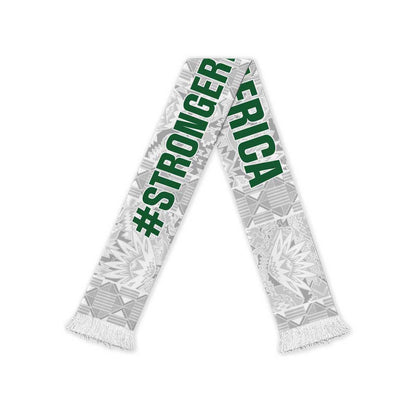 South Africa Indebe Yomhlaba Soccer Scarf Ndebele Art White Edition