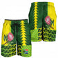 South Africa National Football Shorts for Men King Protea with African Tribal Geometric Pattern Culture Art