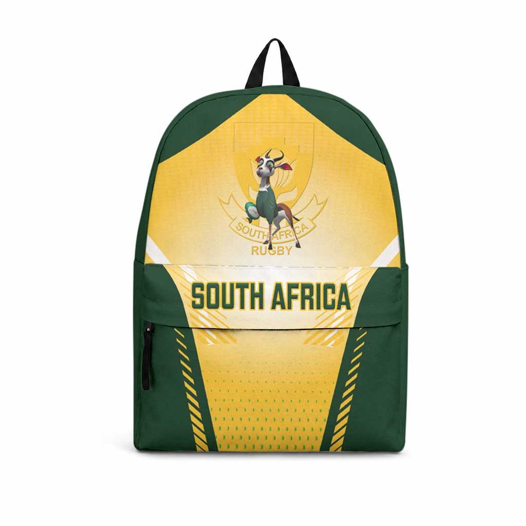 South Africa Rugby Backpack Springboks Mascot Sporty Style