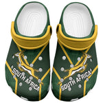 South Africa Rugby Clogs Shoes Go Champions Springboks Kente Pattern