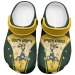 South Africa Rugby Clogs Shoes Springboks Mascot Sporty Style