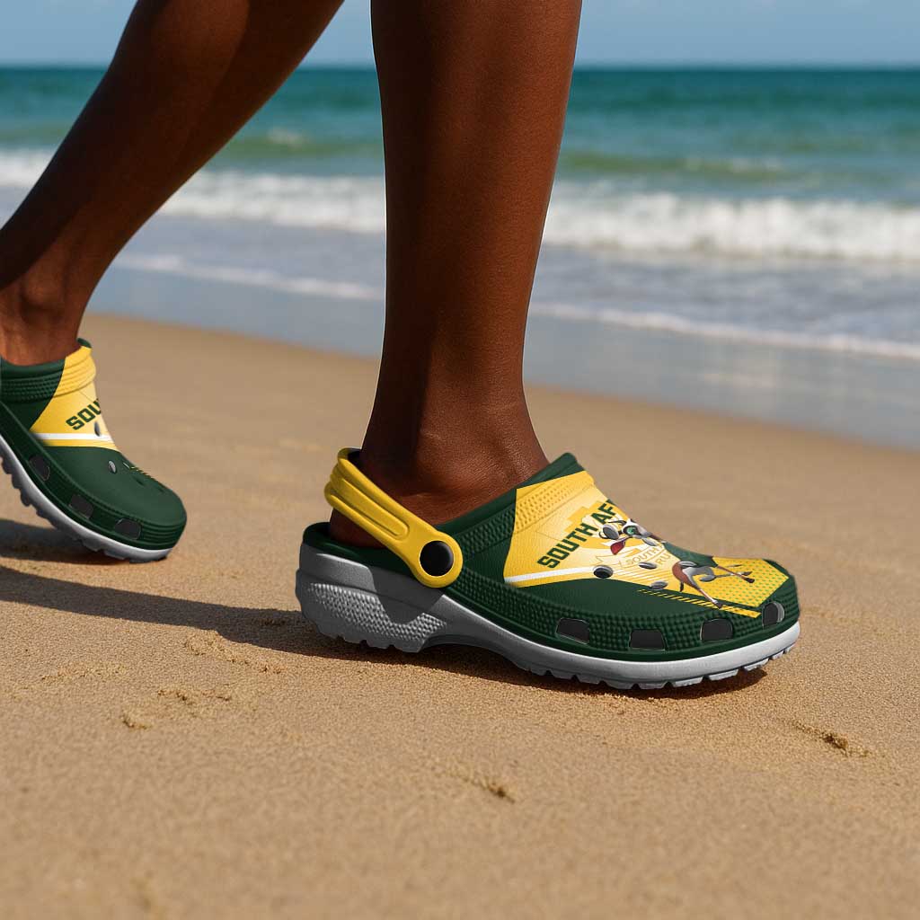 South Africa Rugby Clogs Shoes Springboks Mascot Sporty Style
