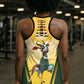 South Africa Rugby Hollow Tank Top Springboks Mascot Sporty Style