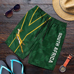 South Africa Rugby Shorts for Men Go Champions Springboks Kente Pattern