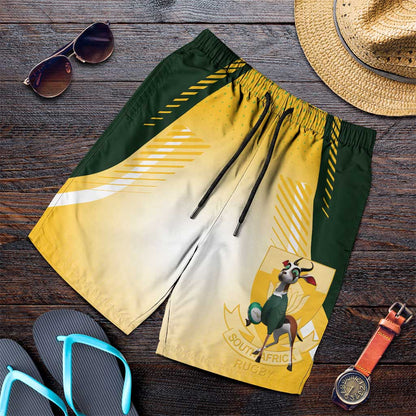 South Africa Rugby Shorts for Men Springboks Mascot Sporty Style