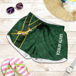 South Africa Rugby Shorts for Women Go Champions Springboks Kente Pattern
