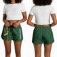 South Africa Rugby Shorts for Women Go Champions Springboks Kente Pattern