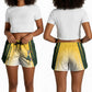 South Africa Rugby Shorts for Women Springboks Mascot Sporty Style