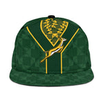 South Africa Rugby Snapback Cap Go Champions Springboks Kente Pattern