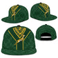 South Africa Rugby Snapback Cap Go Champions Springboks Kente Pattern