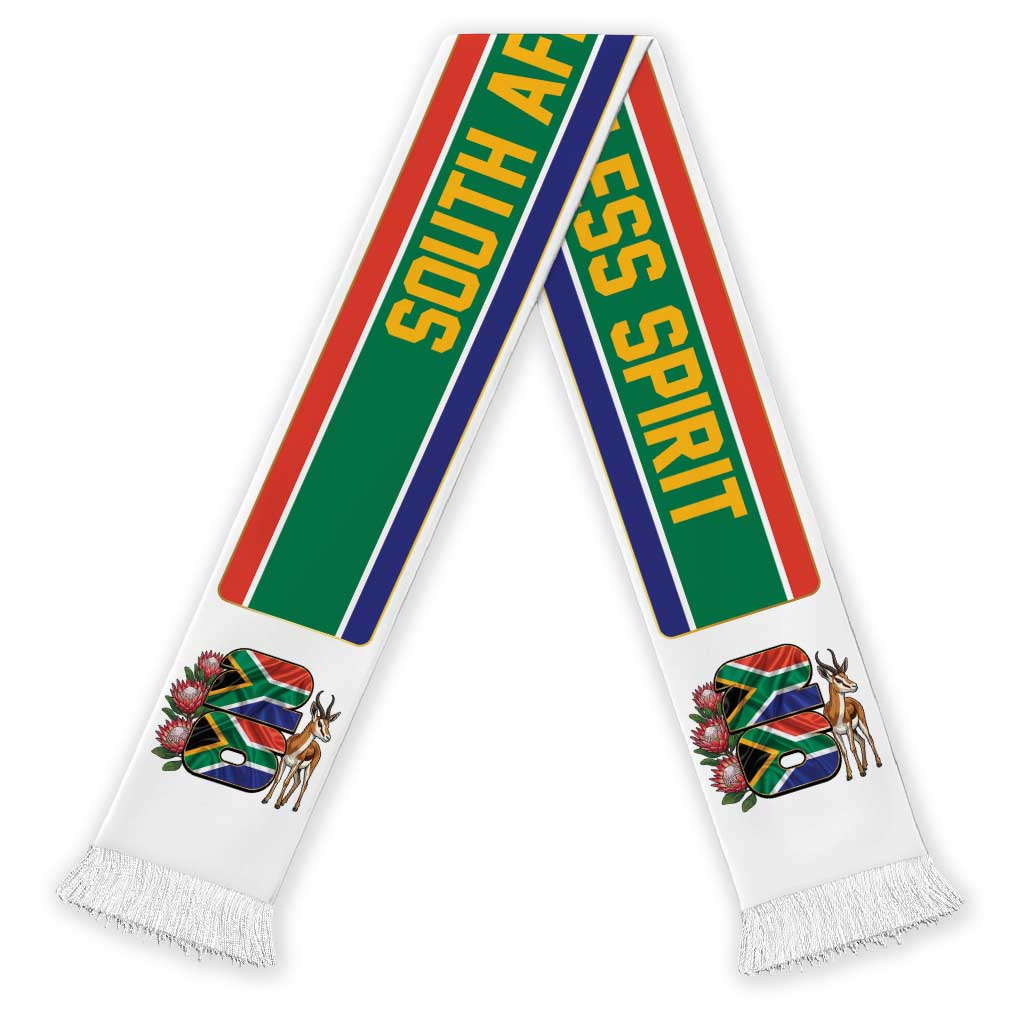 South Africa World Football 2026 Soccer Scarf One Nation Endless Spirit