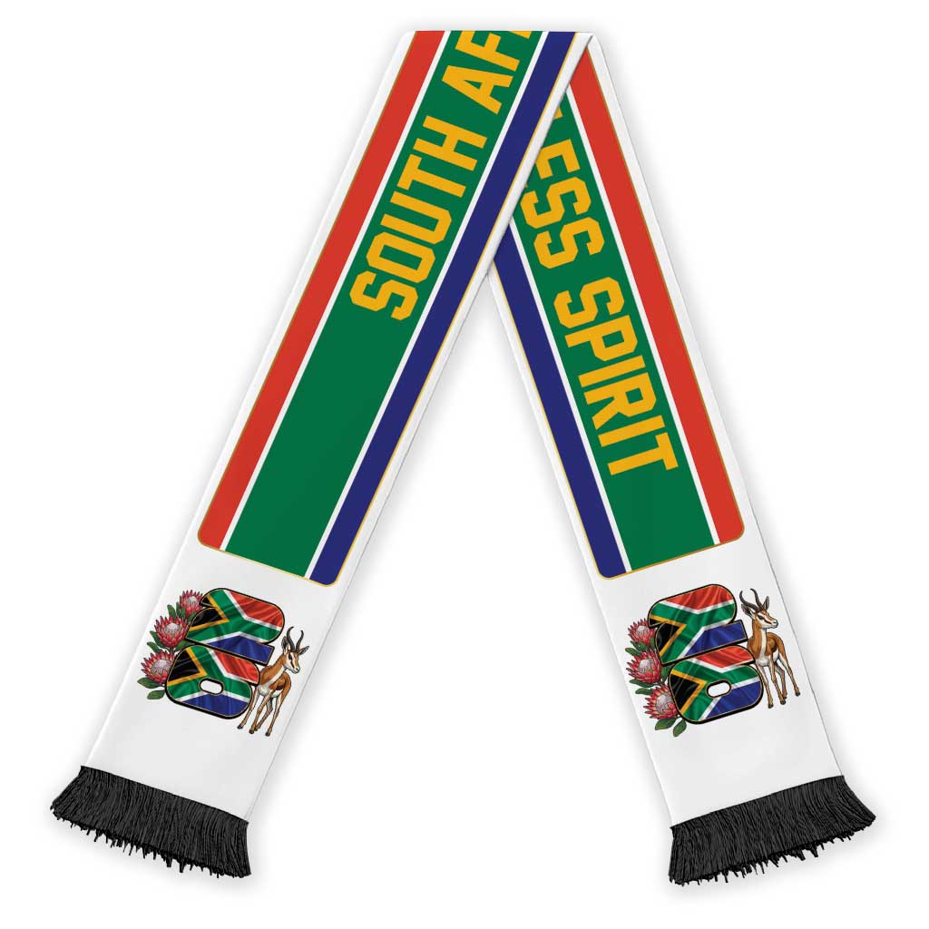 South Africa World Football 2026 Soccer Scarf One Nation Endless Spirit
