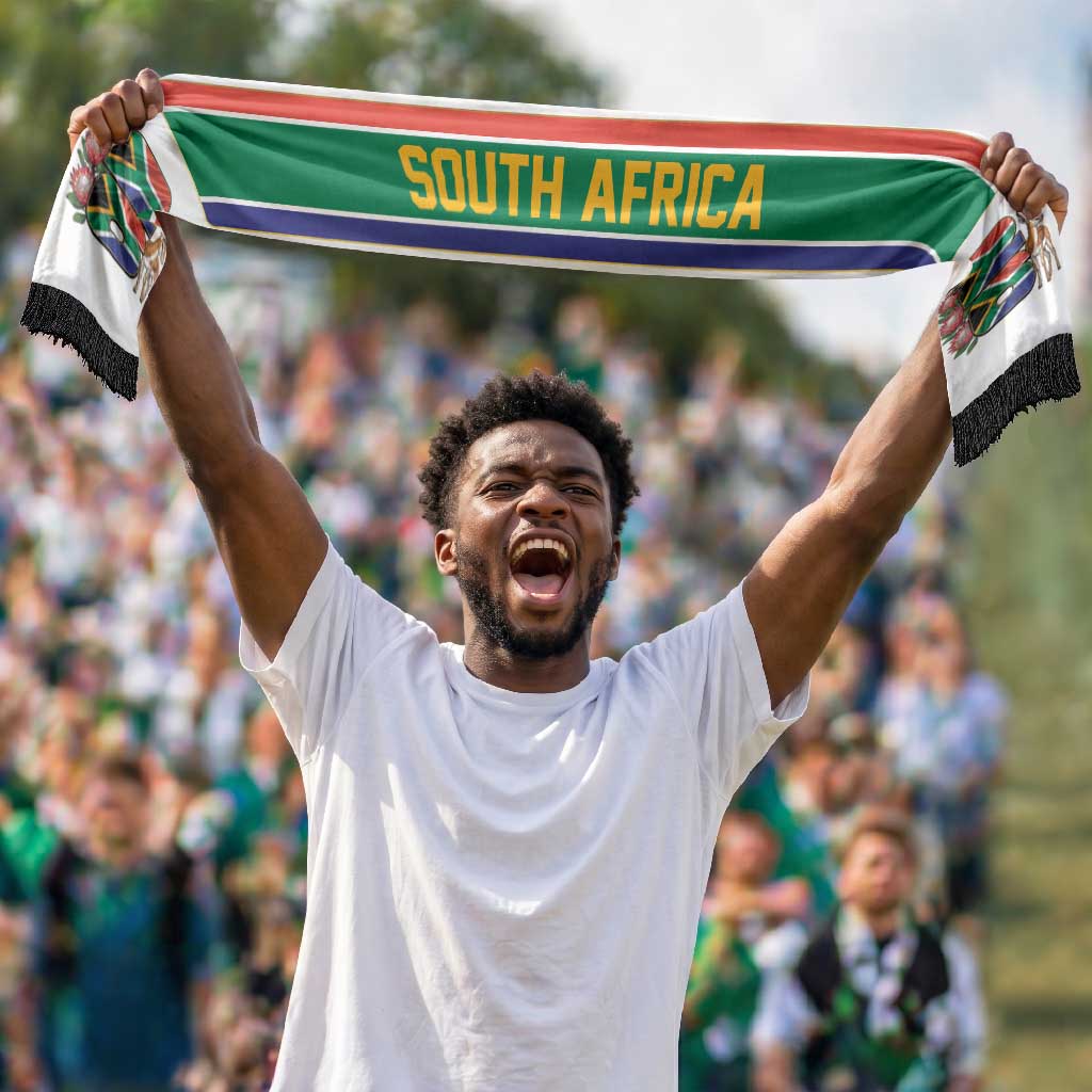 South Africa World Football 2026 Soccer Scarf One Nation Endless Spirit