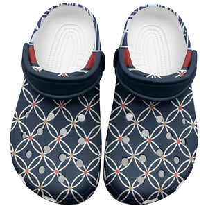 Toghu Bamenda Clogs Shoes Cameroon Traditional Pattern - African Pride