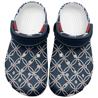 Toghu Bamenda Clogs Shoes Cameroon Traditional Pattern - African Pride