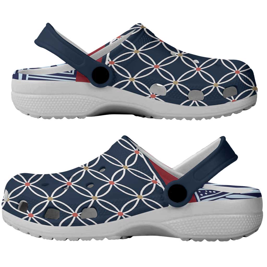 Toghu Bamenda Clogs Shoes Cameroon Traditional Pattern - African Pride