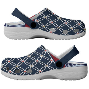 Toghu Bamenda Clogs Shoes Cameroon Traditional Pattern - African Pride