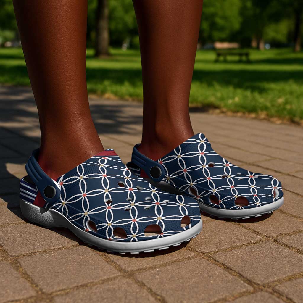Toghu Bamenda Clogs Shoes Cameroon Traditional Pattern - African Pride