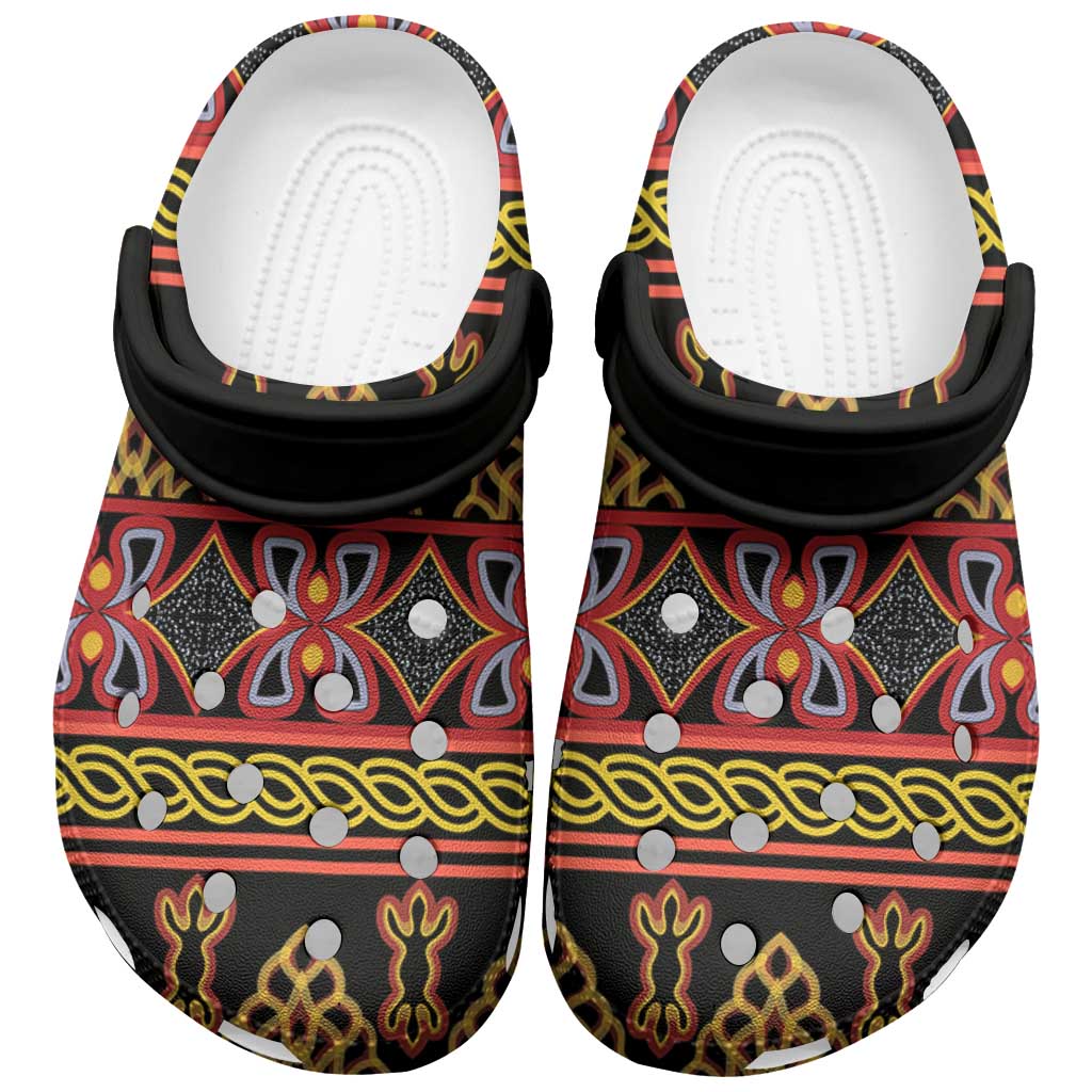 Toghu Cameroon Clogs Shoes Traditional Pattern - African Pride