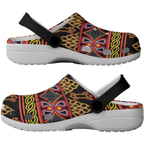 Toghu Cameroon Clogs Shoes Traditional Pattern - African Pride