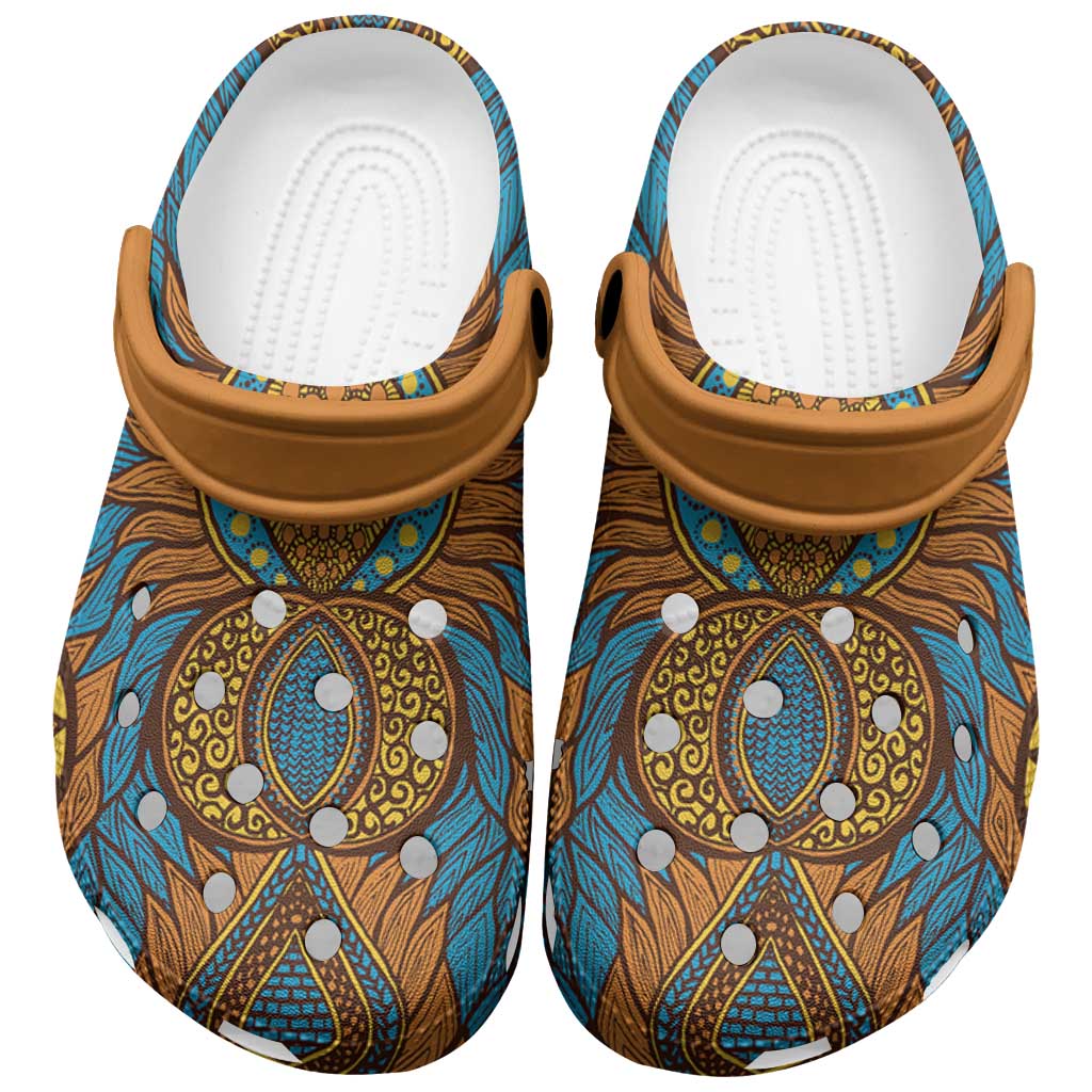 Tribal Earth African Ankara Pattern Clogs Shoes by African Pride Shop