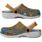 Tribal Earth African Ankara Pattern Clogs Shoes