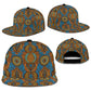 Tribal Earth African Ankara Pattern Snapback Cap