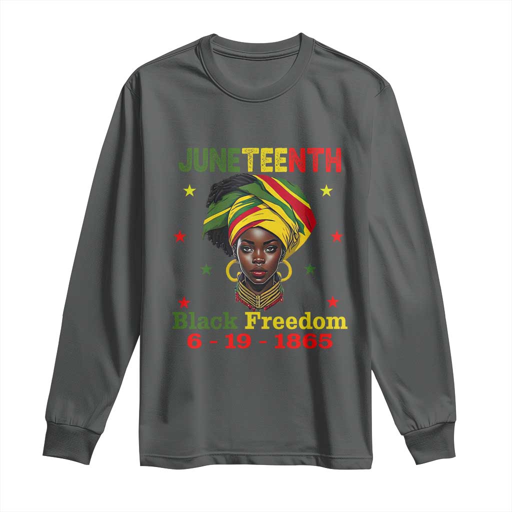 Juneteenth Black Freedom Long Sleeve Shirt Since 1865 For African Women Black Pride