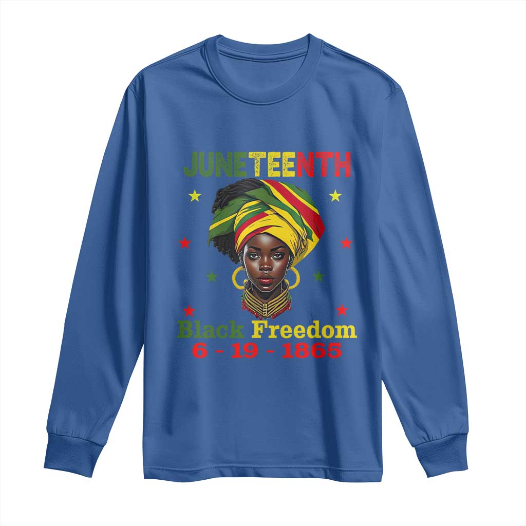 Juneteenth Black Freedom Long Sleeve Shirt Since 1865 For African Women Black Pride