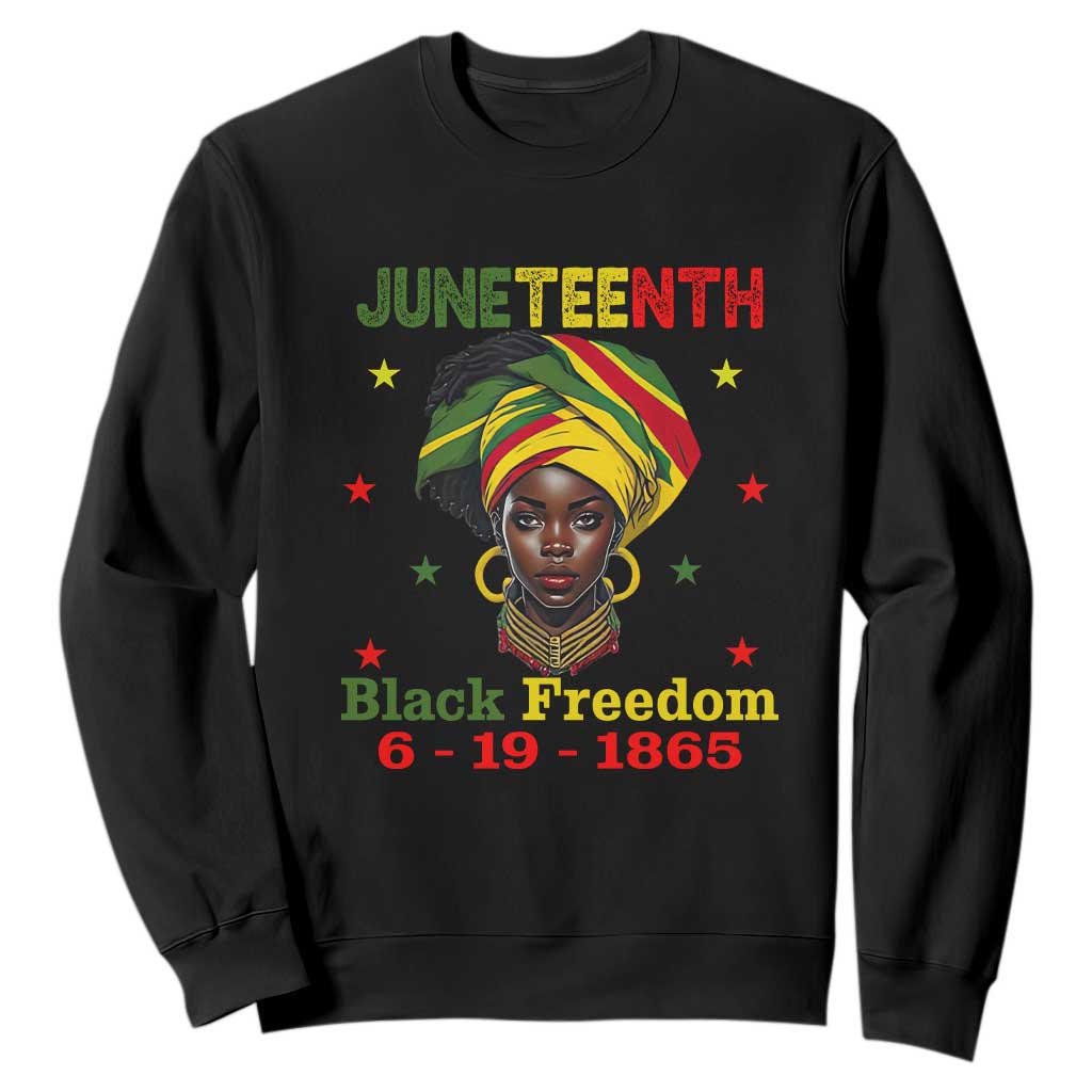 Juneteenth Black Freedom Sweatshirt Since 1865 For African Women Black Pride