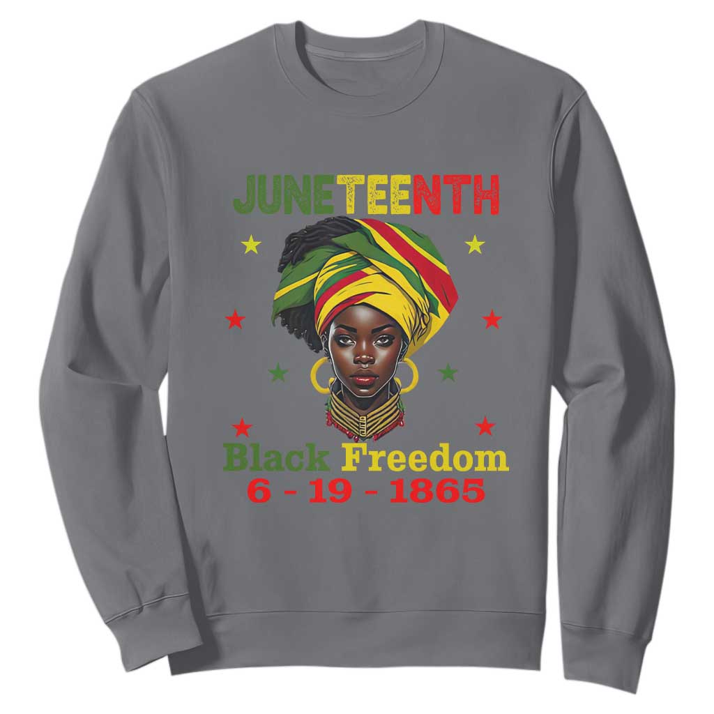 Juneteenth Black Freedom Sweatshirt Since 1865 For African Women Black Pride