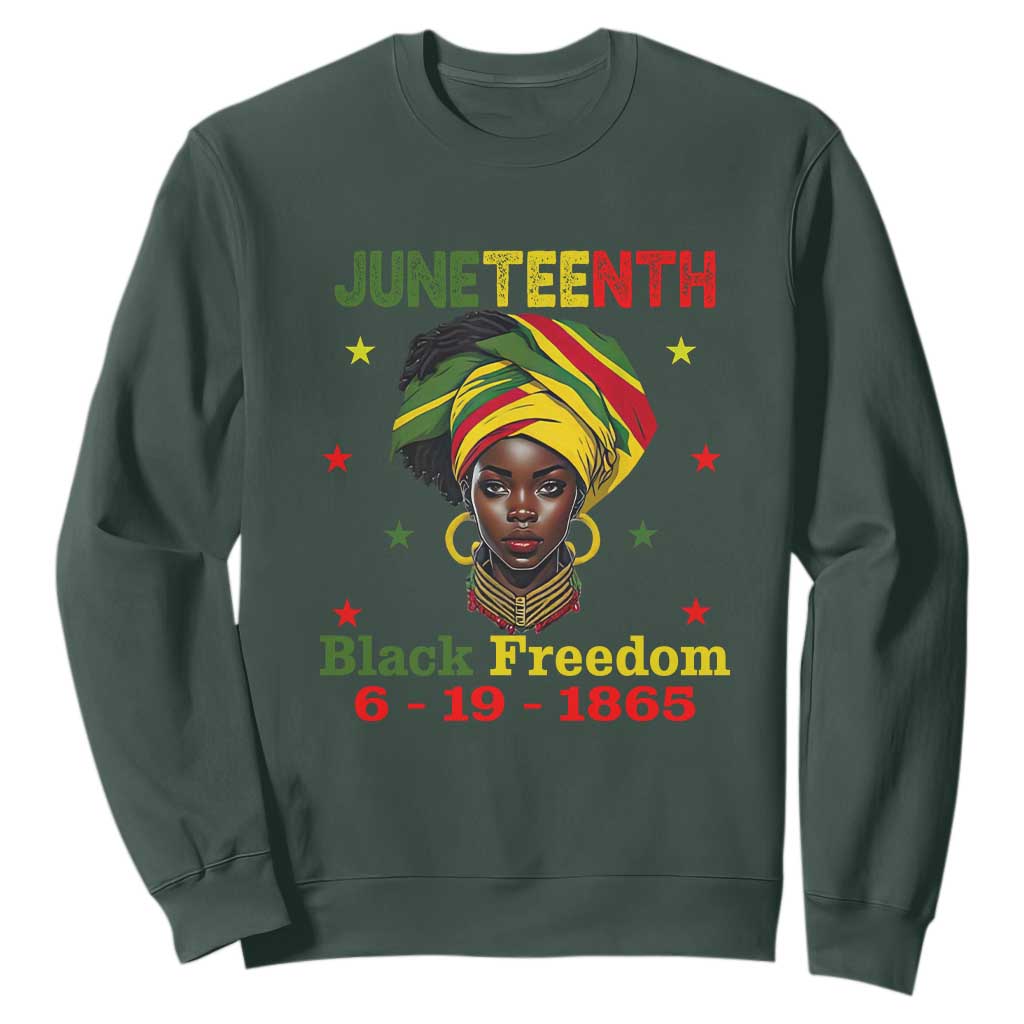 Juneteenth Black Freedom Sweatshirt Since 1865 For African Women Black Pride