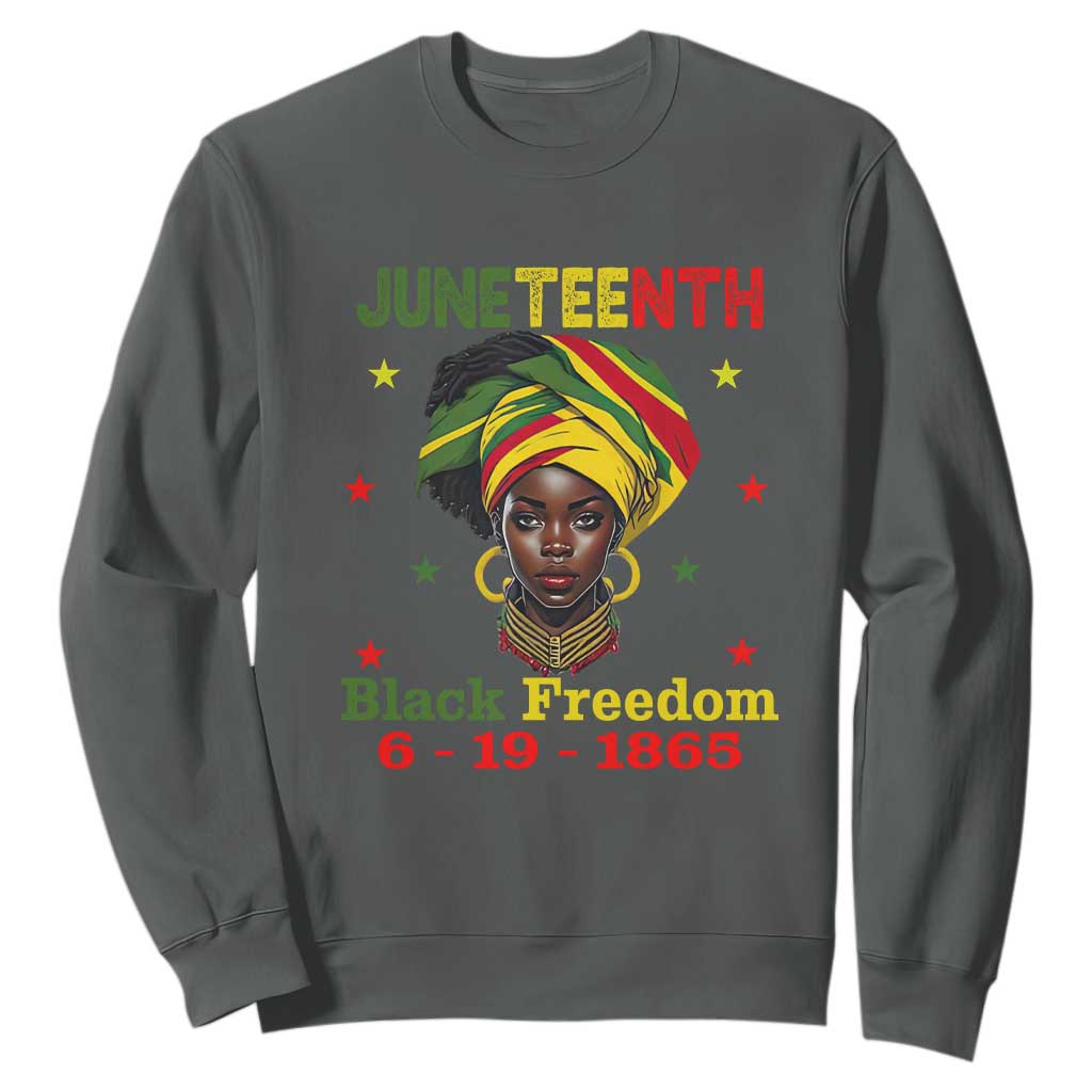 Juneteenth Black Freedom Sweatshirt Since 1865 For African Women Black Pride