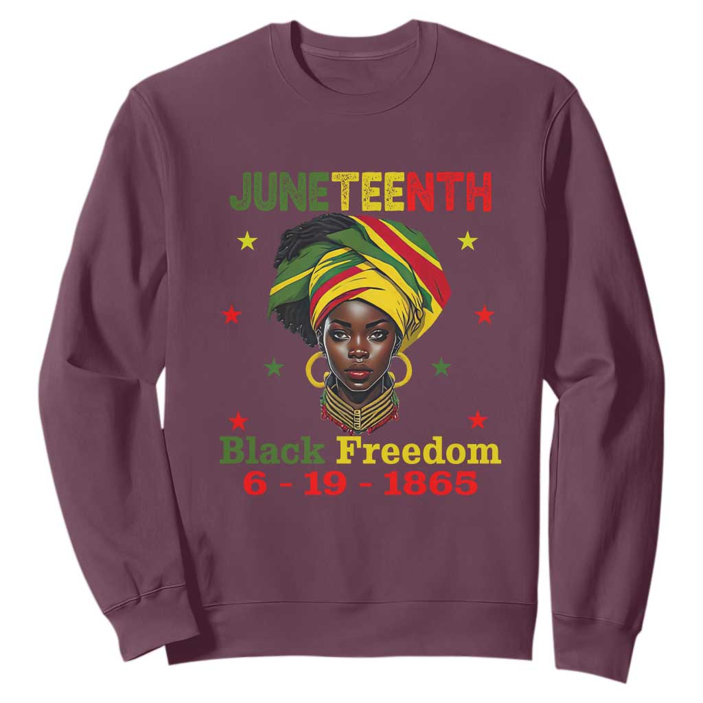 Juneteenth Black Freedom Sweatshirt Since 1865 For African Women Black Pride