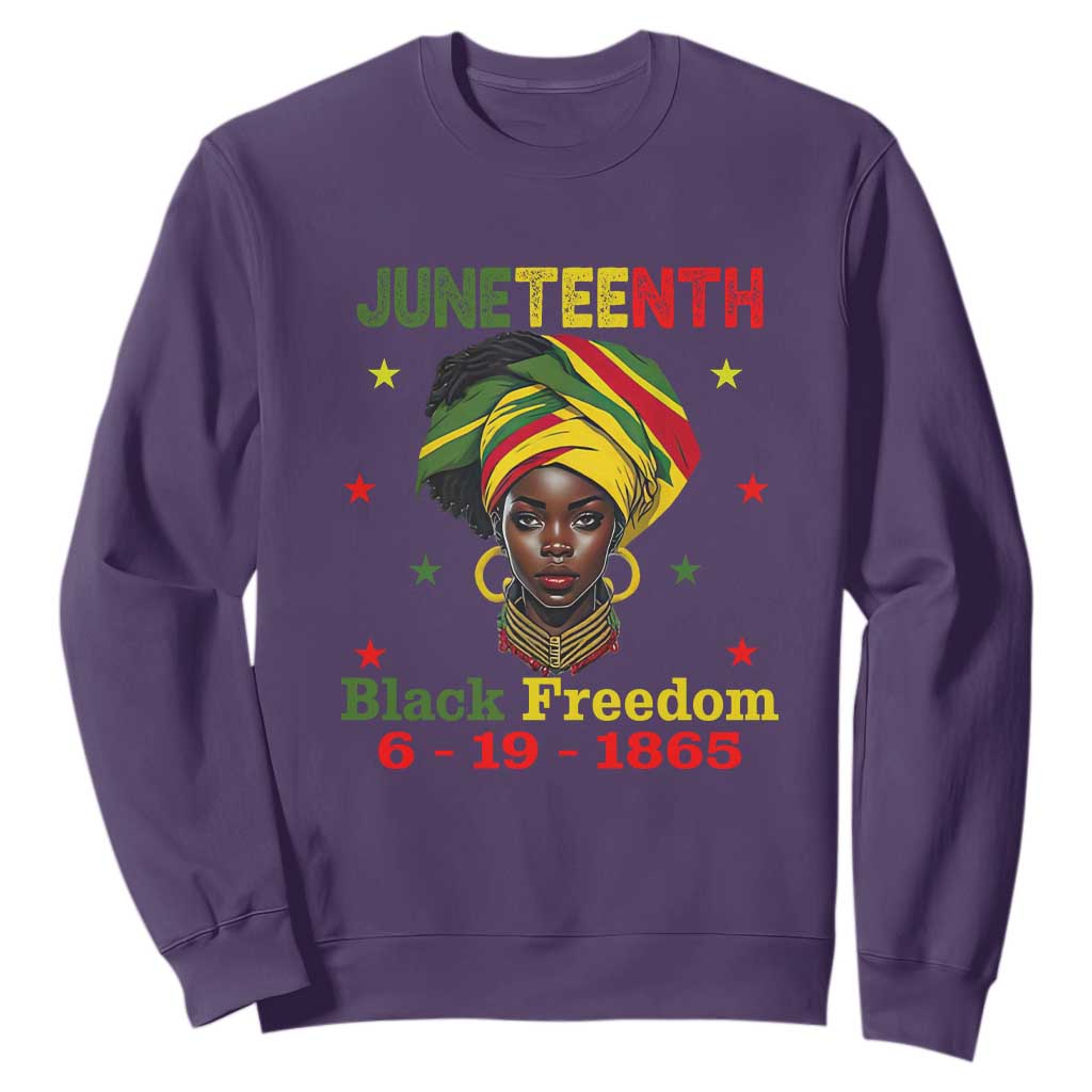 Juneteenth Black Freedom Sweatshirt Since 1865 For African Women Black Pride