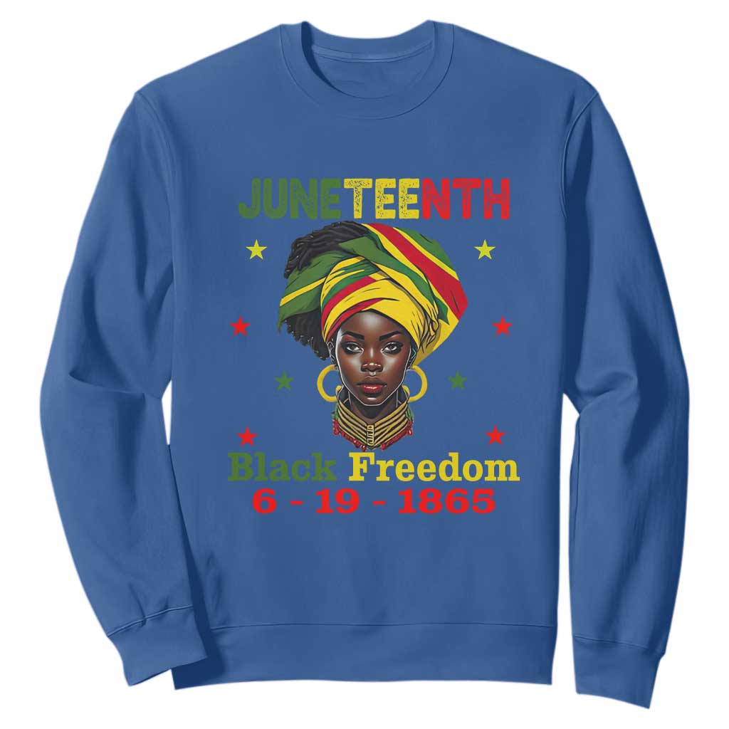 Juneteenth Black Freedom Sweatshirt Since 1865 For African Women Black Pride