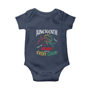 Juneteenth 1865 Baby Onesie Breaking Every Chain Freeish Black Freedom