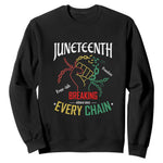 Juneteenth 1865 Sweatshirt Breaking Every Chain Freeish Black Freedom