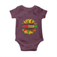 Juneteenth Baby Onesie Sunflower with Fist Black History