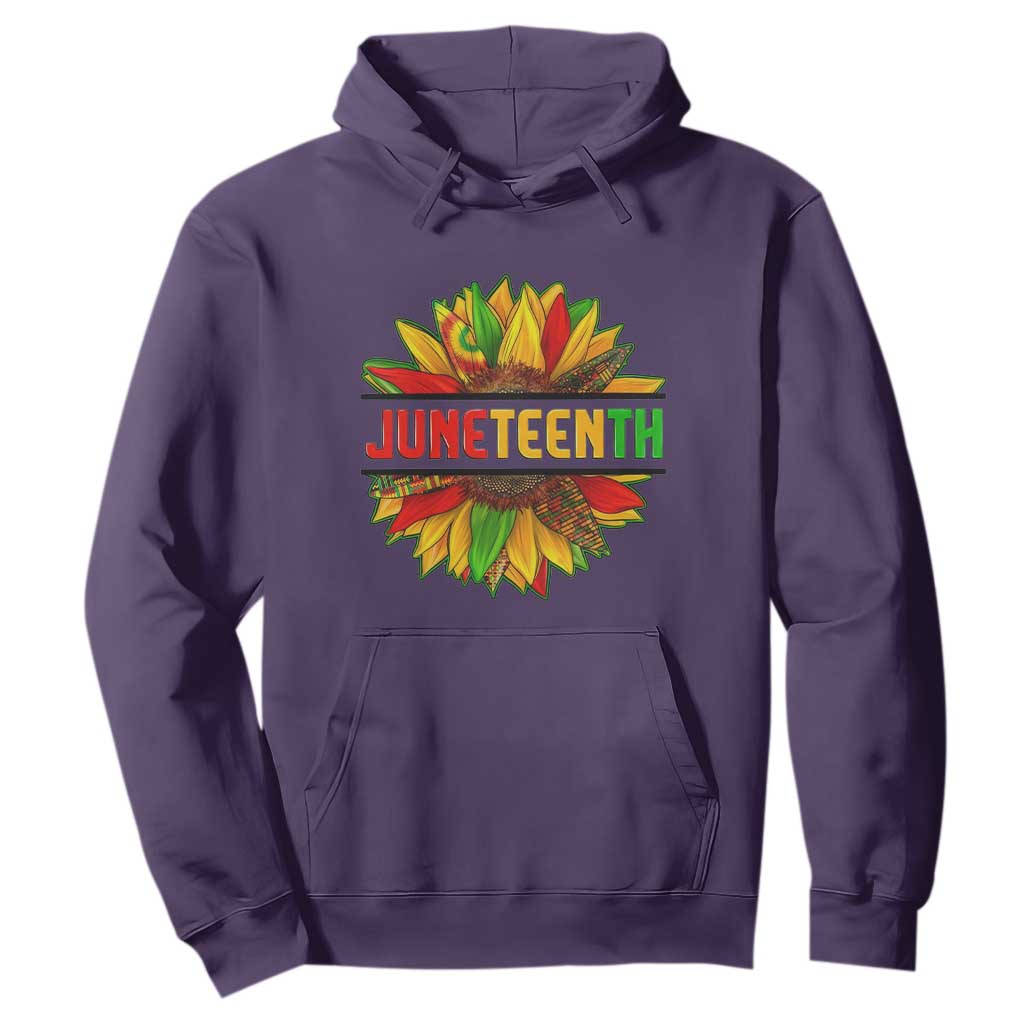 Juneteenth Hoodie Sunflower with Fist Black History
