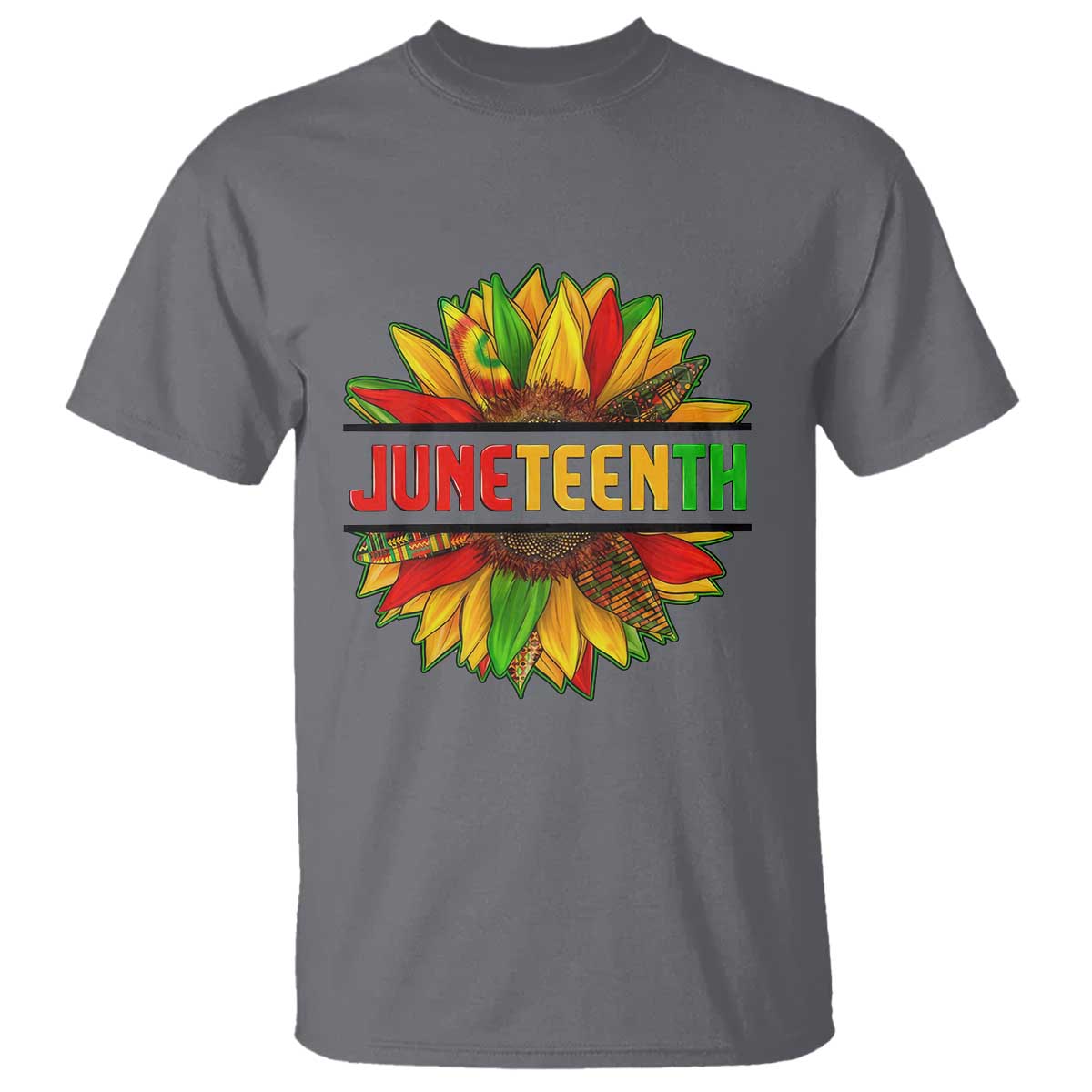 Juneteenth T Shirt Sunflower with Fist Black History