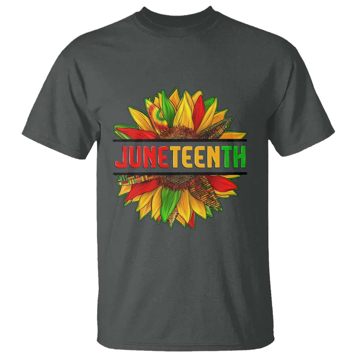 Juneteenth T Shirt Sunflower with Fist Black History