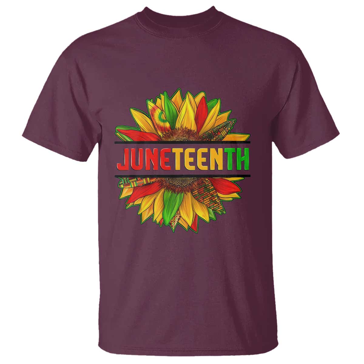 Juneteenth T Shirt Sunflower with Fist Black History
