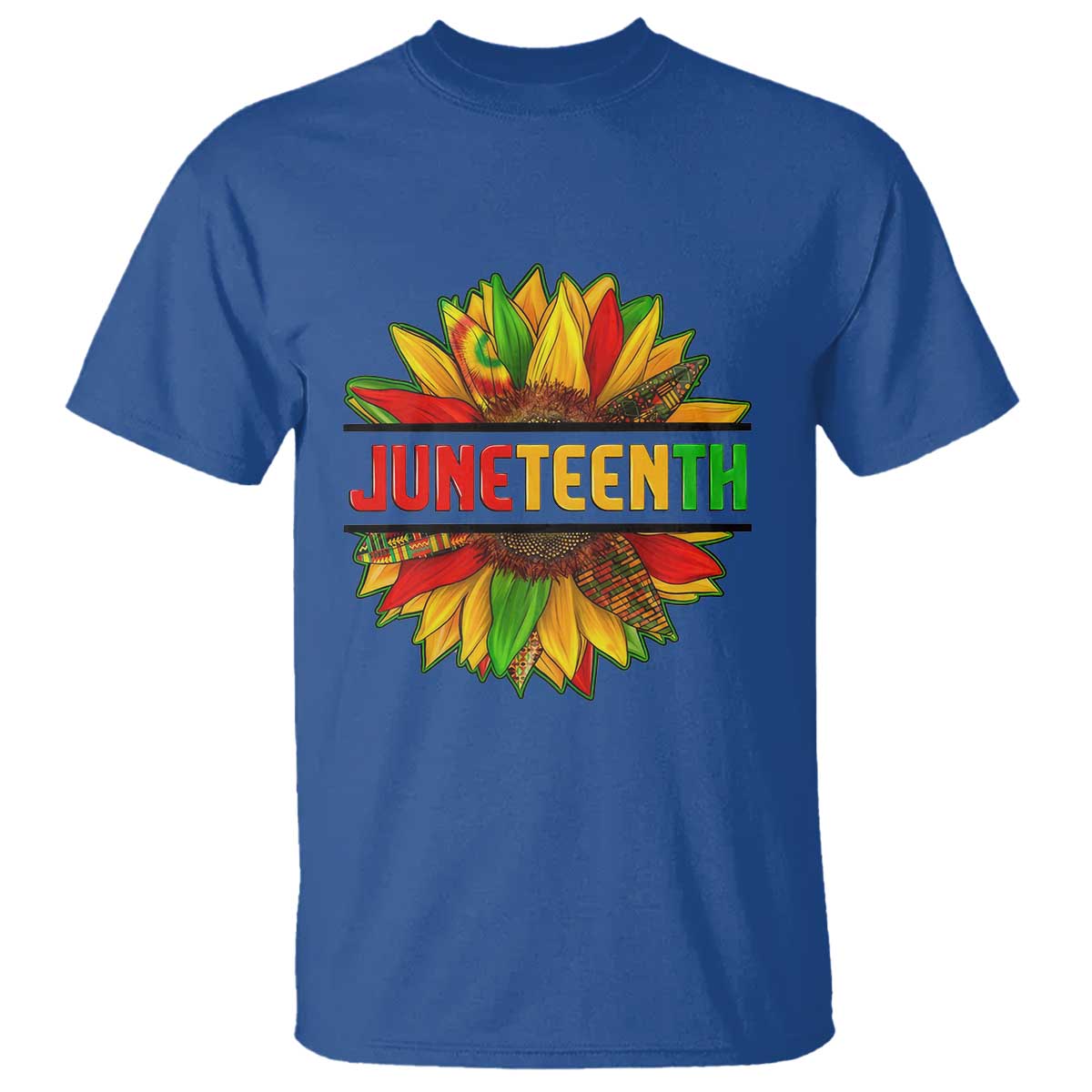 Juneteenth T Shirt Sunflower with Fist Black History