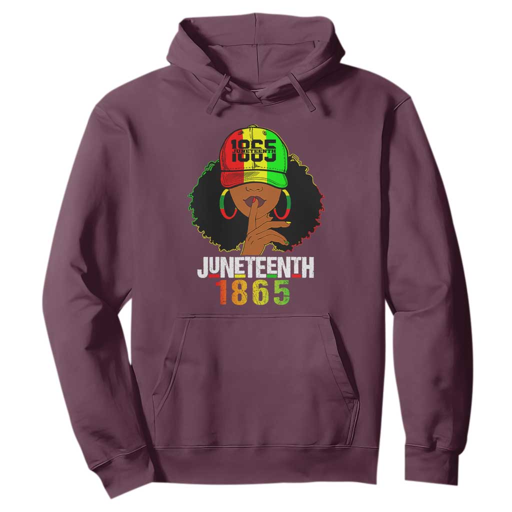 Afro Queen Hoodie Juneteenth 1865