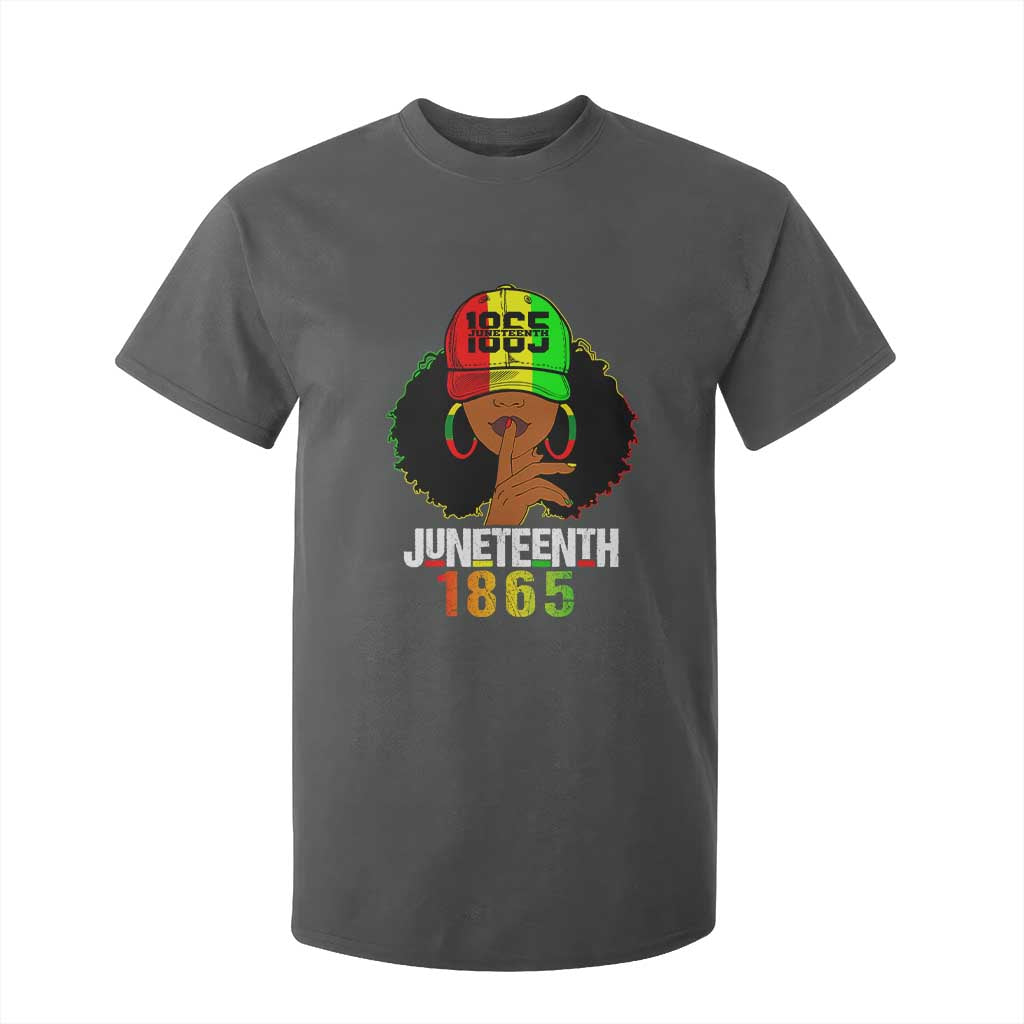 Afro Queen T Shirt For Kid Juneteenth 1865