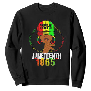 Afro Queen Sweatshirt Juneteenth 1865